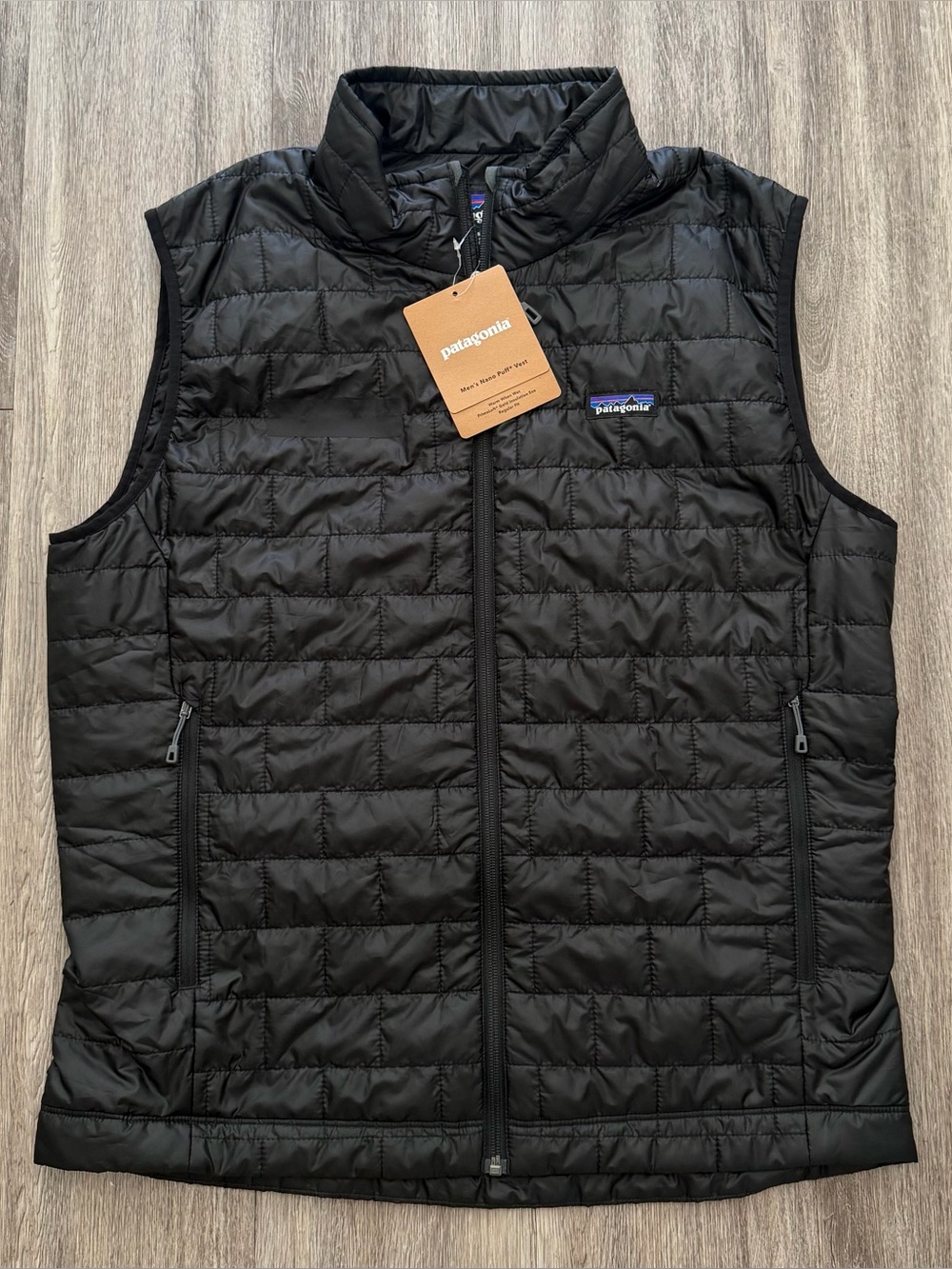New W Tags!! Patagonia Nano Puff Puffer Jacket Vest Mens Large (Womens XL) Black